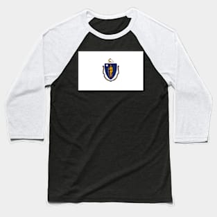 Flag of Massachusetts Baseball T-Shirt